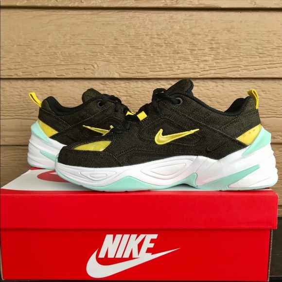 NEW Nike M2K TEKNO LX Denim Women’s Bright Citron - Picture 4 of 8